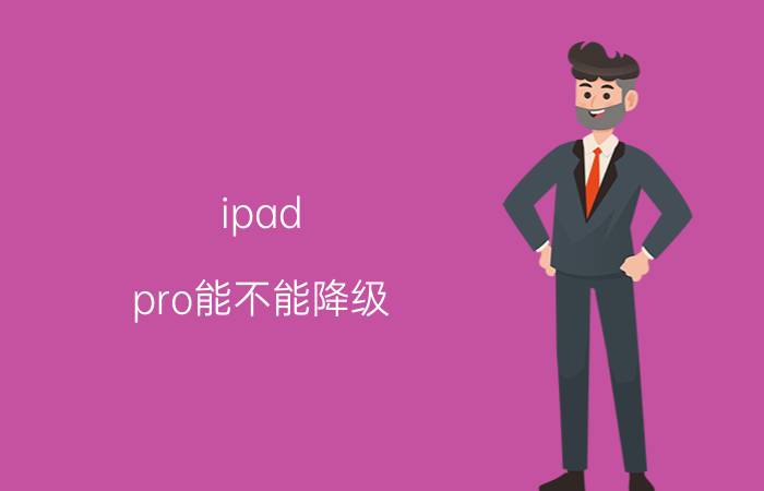 ipad pro能不能降级 ipados16升级之后可以回退吗到157？